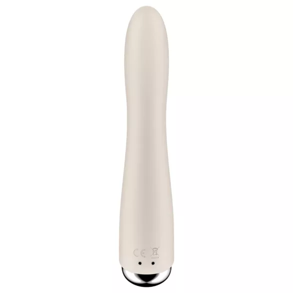 Satisfyer - G-bod vibrátor s rotujúcou hlavou - béžový