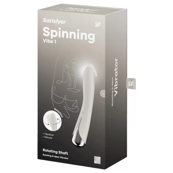 Satisfyer - G-bod vibrátor s rotujúcou hlavou - béžový