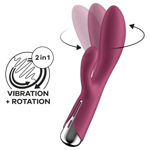 Satisfyer Spinning Rabbit 1 - rotačný vibrátor so stimuláciou klitorisu