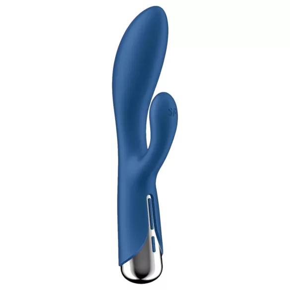 Satisfyer Spinning Rabbit 1 - vibrátor s rotačným klitorálnym ramenom - modrý