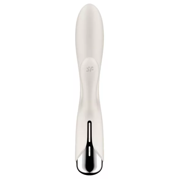 Satisfyer Spinning Rabbit 1 - vibrátor s rotačným klitorálnym ramenom - béžový