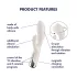 Satisfyer Spinning Rabbit 1 - vibrátor s rotačným klitorálnym ramenom - béžový