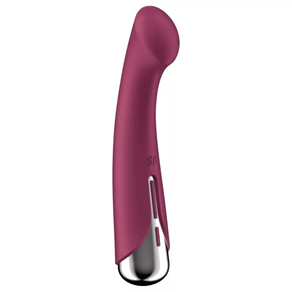 Satisfyer Spinning G-Spot 1 - vibrátor na G-bod s rotujúcou hlavou - červený
