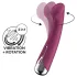 Satisfyer Spinning G-Spot 1 - vibrátor na G-bod s rotujúcou hlavou - červený