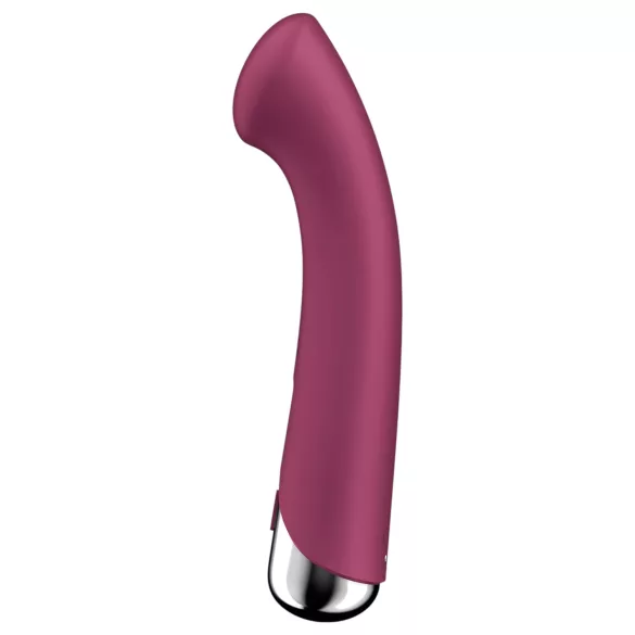 Satisfyer Spinning G-Spot 1 - vibrátor na G-bod s rotujúcou hlavou - červený