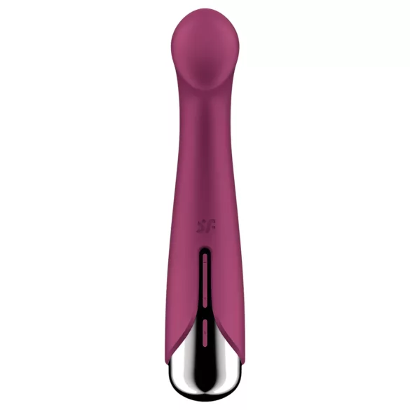 Satisfyer Spinning G-Spot 1 - vibrátor na G-bod s rotujúcou hlavou - červený