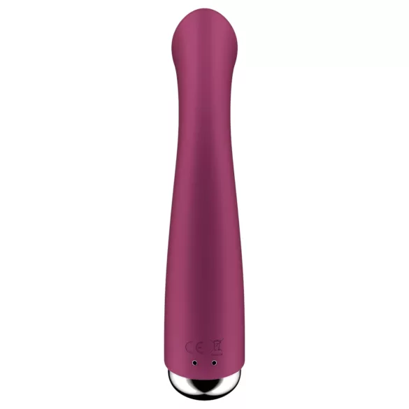 Satisfyer Spinning G-Spot 1 - vibrátor na G-bod s rotujúcou hlavou - červený