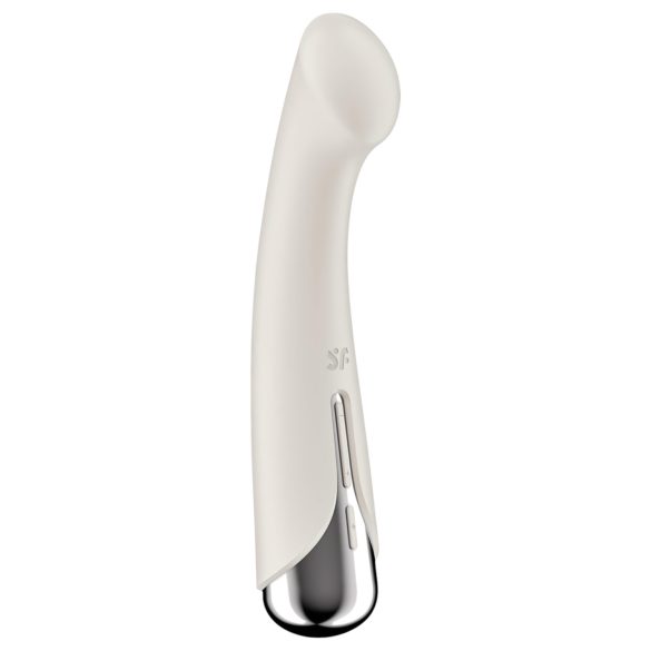 Satisfyer Spinning G-Spot 1 - rotujúca hlavica G-bod vibrátor (béžová)