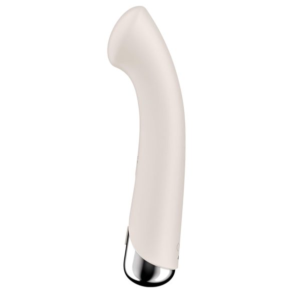 Satisfyer Spinning G-Spot 1 - rotujúca hlavica G-bod vibrátor (béžová)