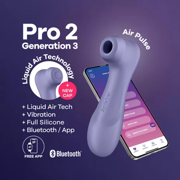 Satisfyer Pro 2 Gen3 - stimulátor klitorisu s tlakovými vlnami - fialový