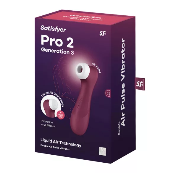 Satisfyer Pro 2 Gen3 - stimulátor klitorisu na vlny - nabíjateľný - červený