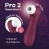 Satisfyer Pro 2 Gen3 - stimulátor klitorisu na vlny - nabíjateľný - červený