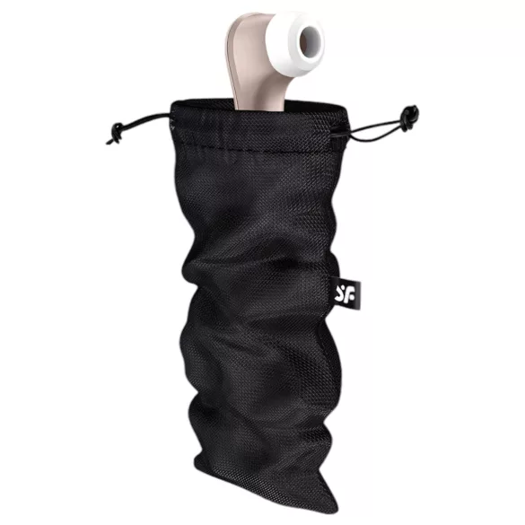 Satisfyer Treasure Bag L - diskrétne úložné vrecko - stredné - čierne