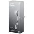 Satisfyer Pure Gravity 1 – vrúbkované oceľové dildo (strieborné)