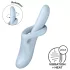 Satisfyer Heat Flex 4 - zohrievajúci vibrátor s ramienkom na klitoris (modrý)