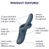 Satisfyer Heat Flex 4 - vibrátor s ohrievaním a ramenom na klitoris - sivý
