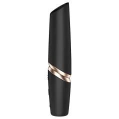 Satisfyer - vibrátor na klitoris v tvare rúžu - čierny