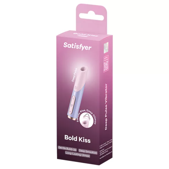Satisfyer Bold Kiss - rúžový vibrátor s tlakovými vlnami (ružový)