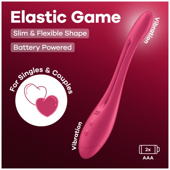 Satisfyer - párový vibrátor - flexibilný, ružový