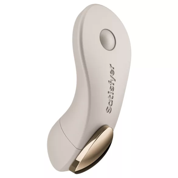 Satisfyer Little Secret - nositeľný vibračný stimulátor do nohavičiek (biely)