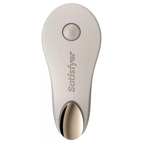 Satisfyer Little Secret - nositeľný vibračný stimulátor do nohavičiek (biely)