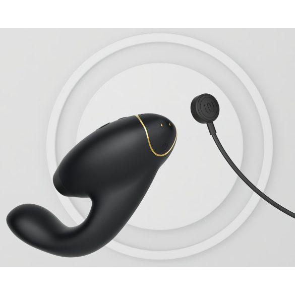 Womanizer Duo 2 - 2v1 vibrátor na bod G a klitoris - čierny