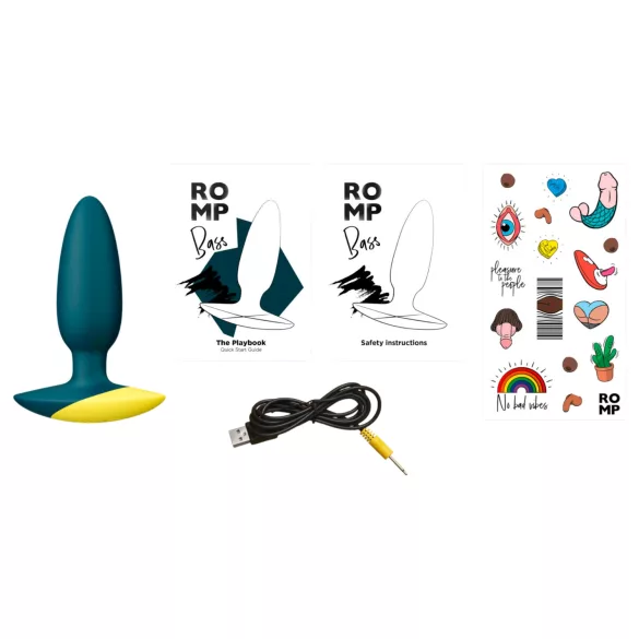ROMP Bass - análny vibrátor - zelený