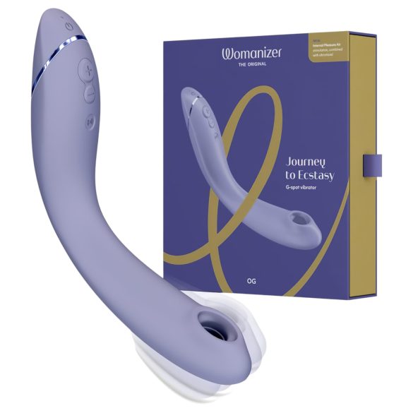 Womanizer OG - nabíjateľný 2v1 G-bod vibrátor s tlakovými vlnami (fialový)