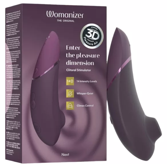 Womanizer Next - stimulátor klitorisu na báze tlakových vĺn - fialový