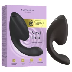   Womanizer Next Duo - vibrátor na G bod a klitorálny stimulátor - čierny