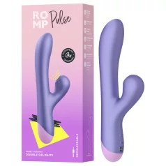   ROMP Pulse - G-bod vibrátor s pulzným stimulátorom klitorisu - fialová