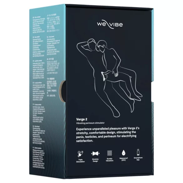 We-Vibe Verge 2 - vibračný erekčný krúžok - smart funkcia - čierny