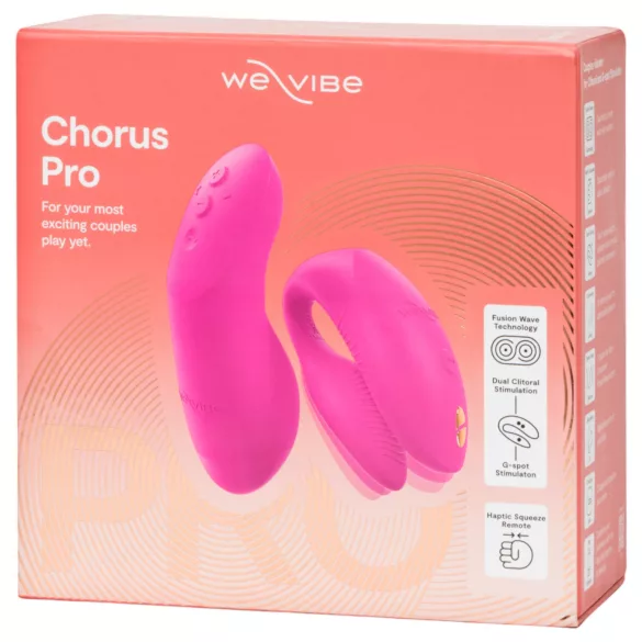 We-Vibe Chorus Pro - párový vibrátor s aplikáciou a diaľkovým ovládaním (ružový)