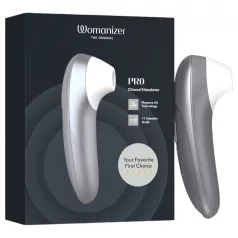   Womanizer Pro - stimulátor klitorisu s tlakovými vlnami (sivý)