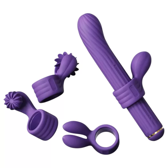 Magic Stick S1 - vibrátor s viacerými funkciami - fialový