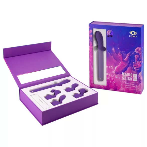 Magic Stick S1 - vibrátor s viacerými funkciami - fialový