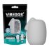 VIBEGGS Naughty Nubs - vibračné vajíčko masturbátor (biela)