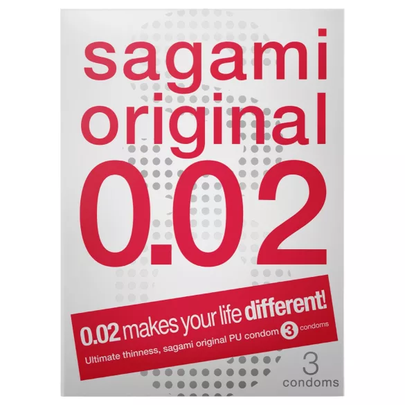 Sagami Original 0,02 - kondóm - 55mm - balenie 3 ks