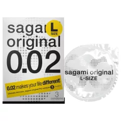 Sagami Original 0,02 L - kondóm - 58 mm - 3 ks