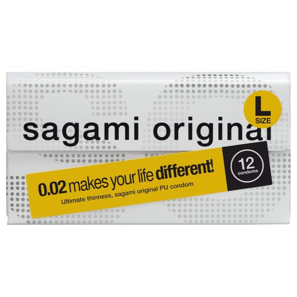 Sagami Original 0,02 L - kondóm - 58 mm - 12 ks