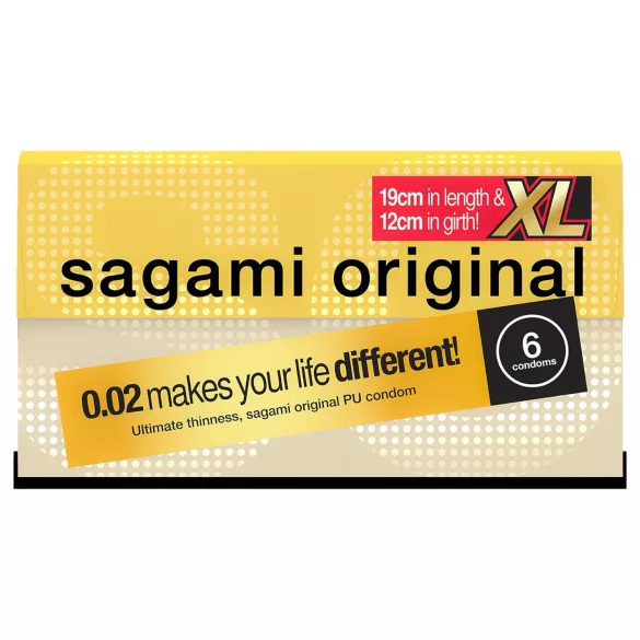 Sagami Original 0,02 XL - kondóm - ultra tenký - 61mm (6ks)