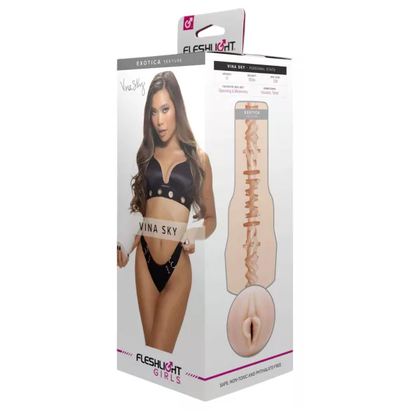 Fleshlight Vina Sky Exotica - realistická umelá vagína (telová farba)