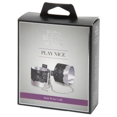 Päťdesiat odtieňov sivej - saténové putá - strieborné