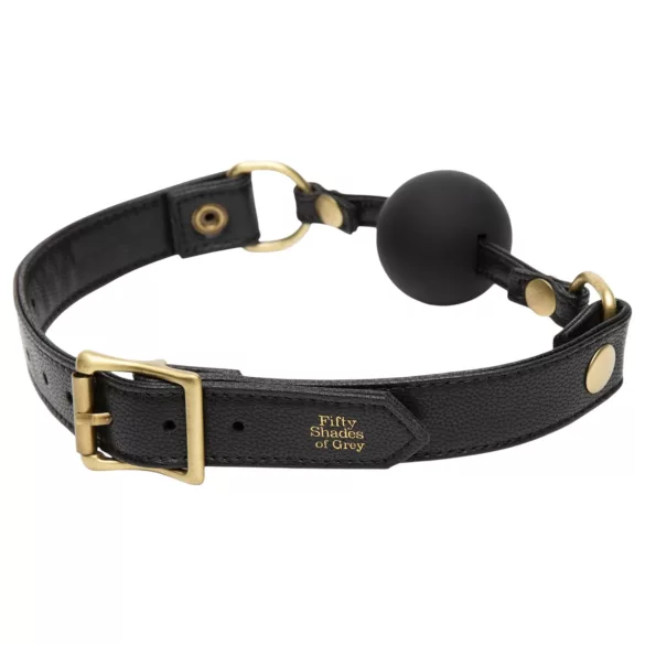 Fifty Shades of Grey - erotická zátka do úst - čierna