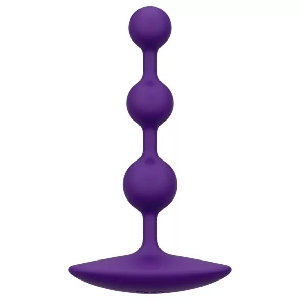 ROMP Amp - análny dildo s perličkami - fialový