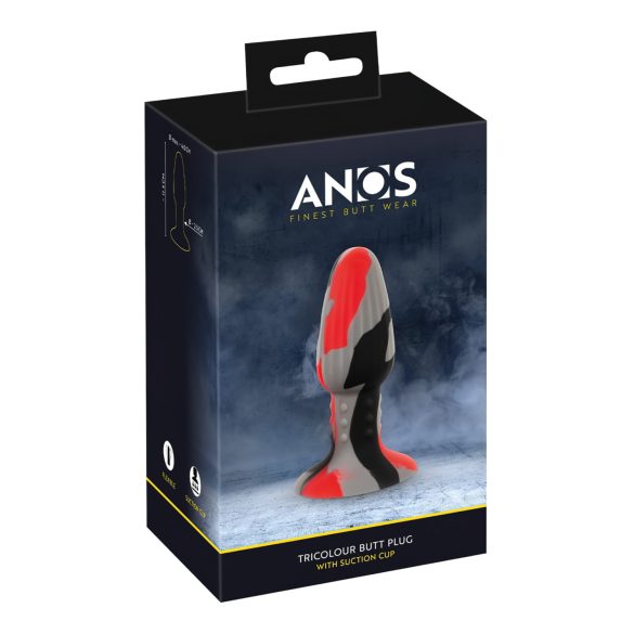 ANOS - silikónový análny kolík (farebný)