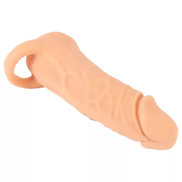 Nature Skin - návlek na penis a umelá vagína - 18 cm - telová farba