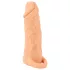 Nature Skin - návlek na penis a umelá vagína - 18 cm - telová farba