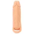 Nature Skin - návlek na penis a umelá vagína - 18 cm - telová farba