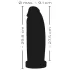 realistixxx Real Giant - obrovský dildo - 30 cm (čierny)